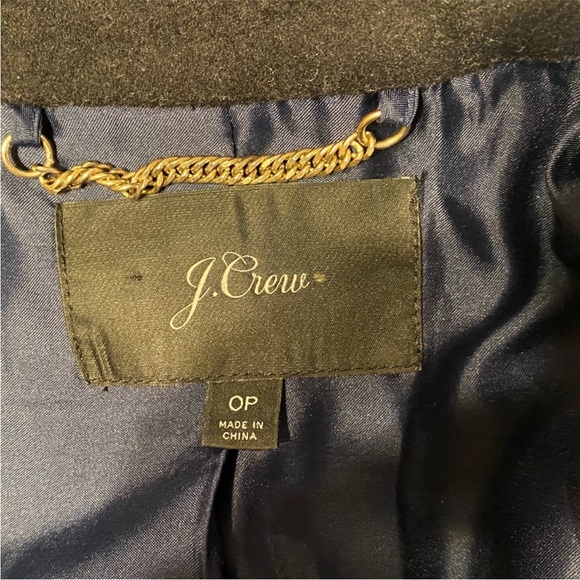 $398 J.Crew DOUBLE-BREASTED TOPCOAT IN
WOOL CASHMERE Black - Picture 9 of 14